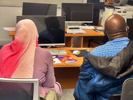 Two students studying in Coventry 