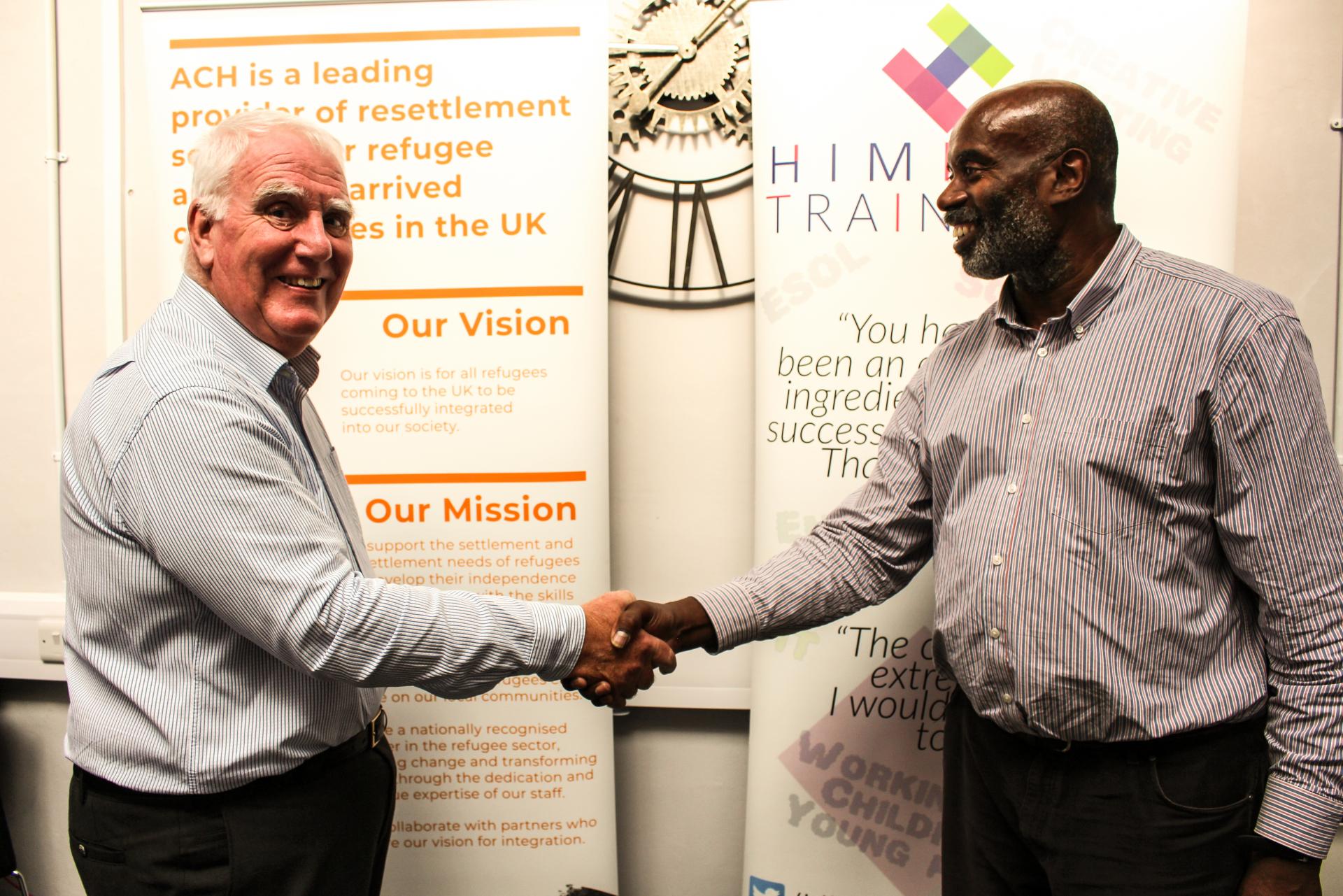John Wells and Jeff Greenidge, new Chairs of ACH and Himilo