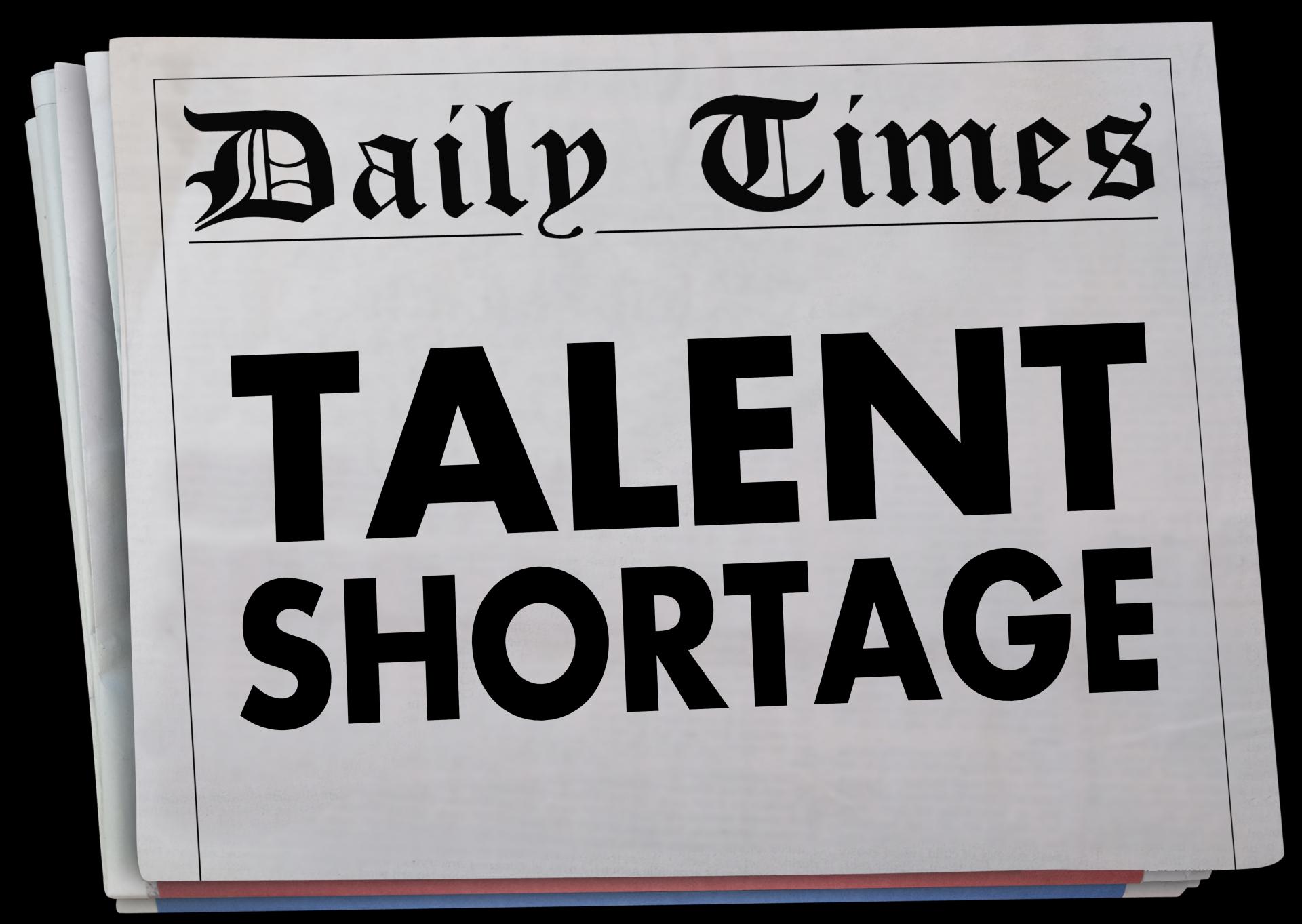 news headline about talent shortage