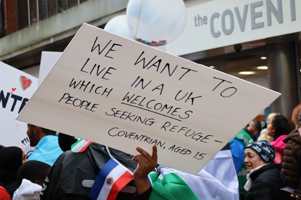 sign at a campaign