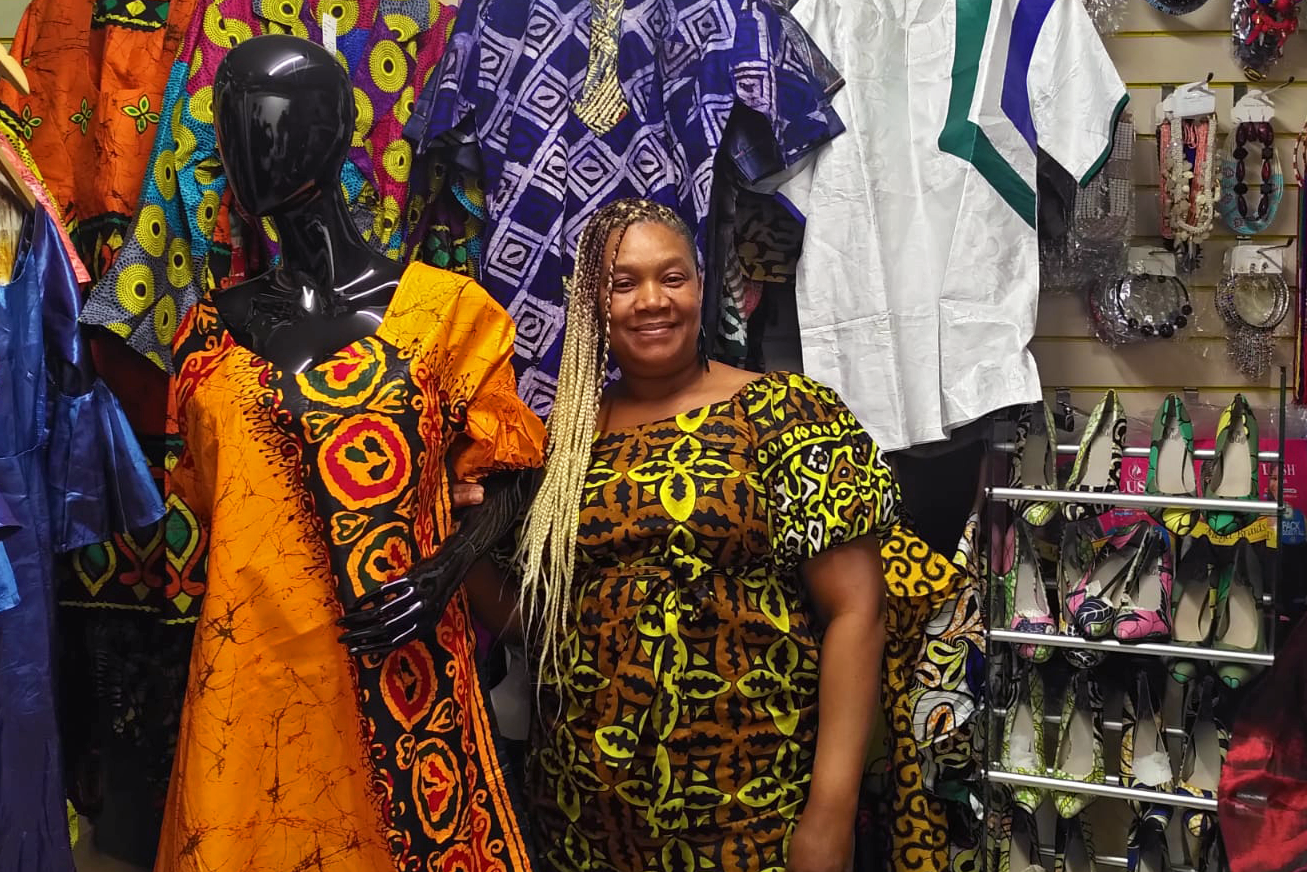 Winny in her shop, Ann Win