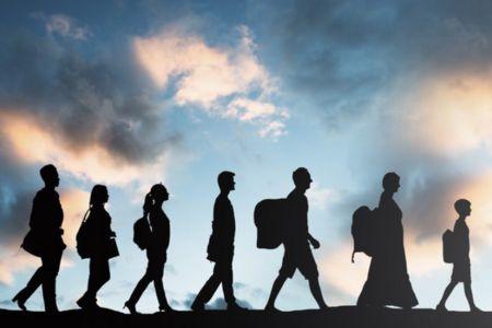 people migrating