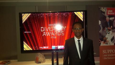 Khalid at the Bristol Diversity Awards 2019